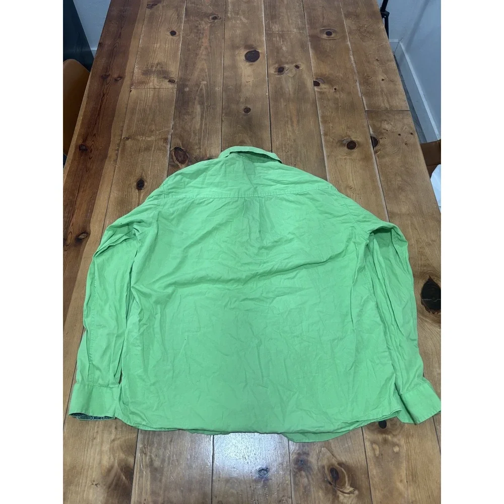 CINCH Men's Green Long Sleeve Casual Button-Down Shirt Size M Regular Fit
